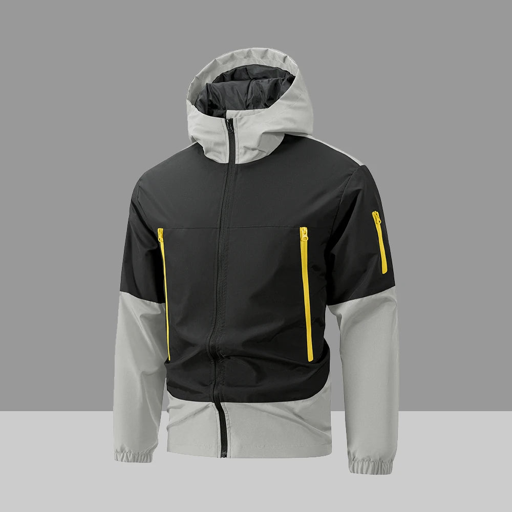 Men's Zip-Up Cardigan Hoodie Windproof and Warm Design Casual and Loose Fit Suitable for Everyday Wear and Outdoor Activities