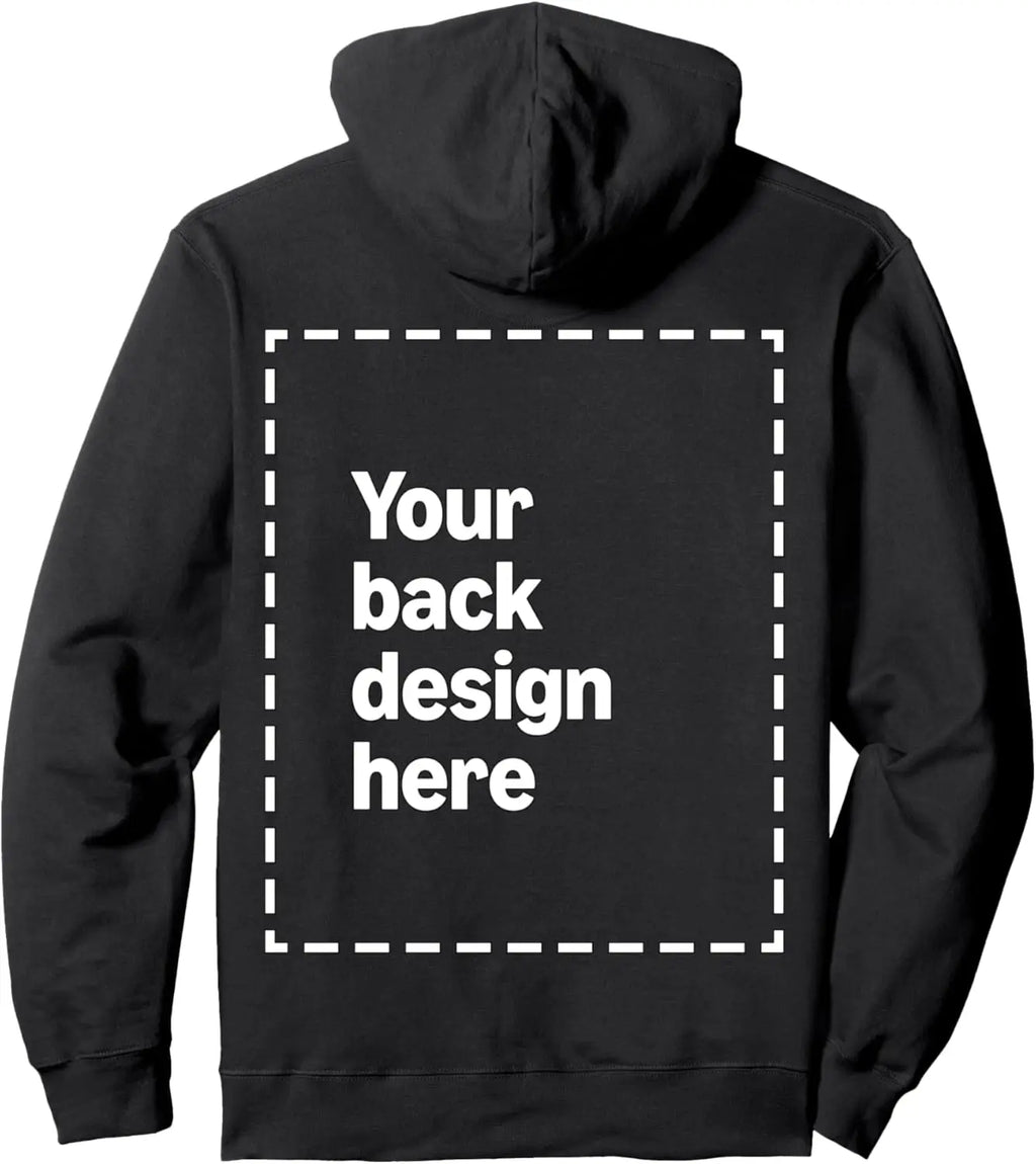 Custom Front & Back Print Hoodie with Your Image for Men and Women By Modify Merch on Demand Add Your Image or Text Hoodies