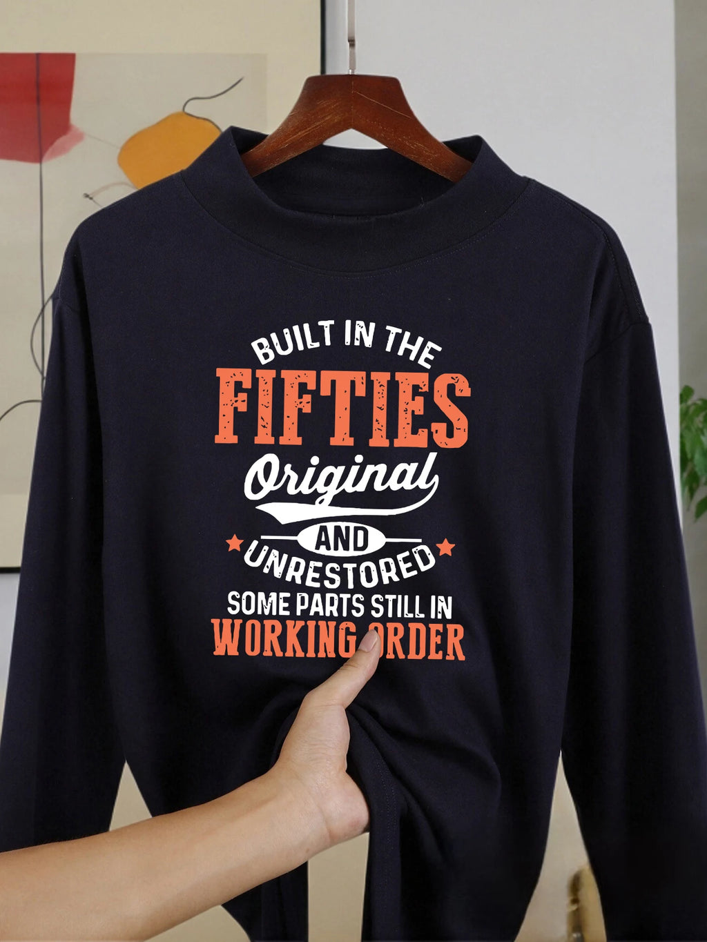 I Am Old, I Am Still Strong Funny Printing Men Long Sleeved Shirt Winter Shirts Autumn Casual Clothing Fashion Thickened Clothes