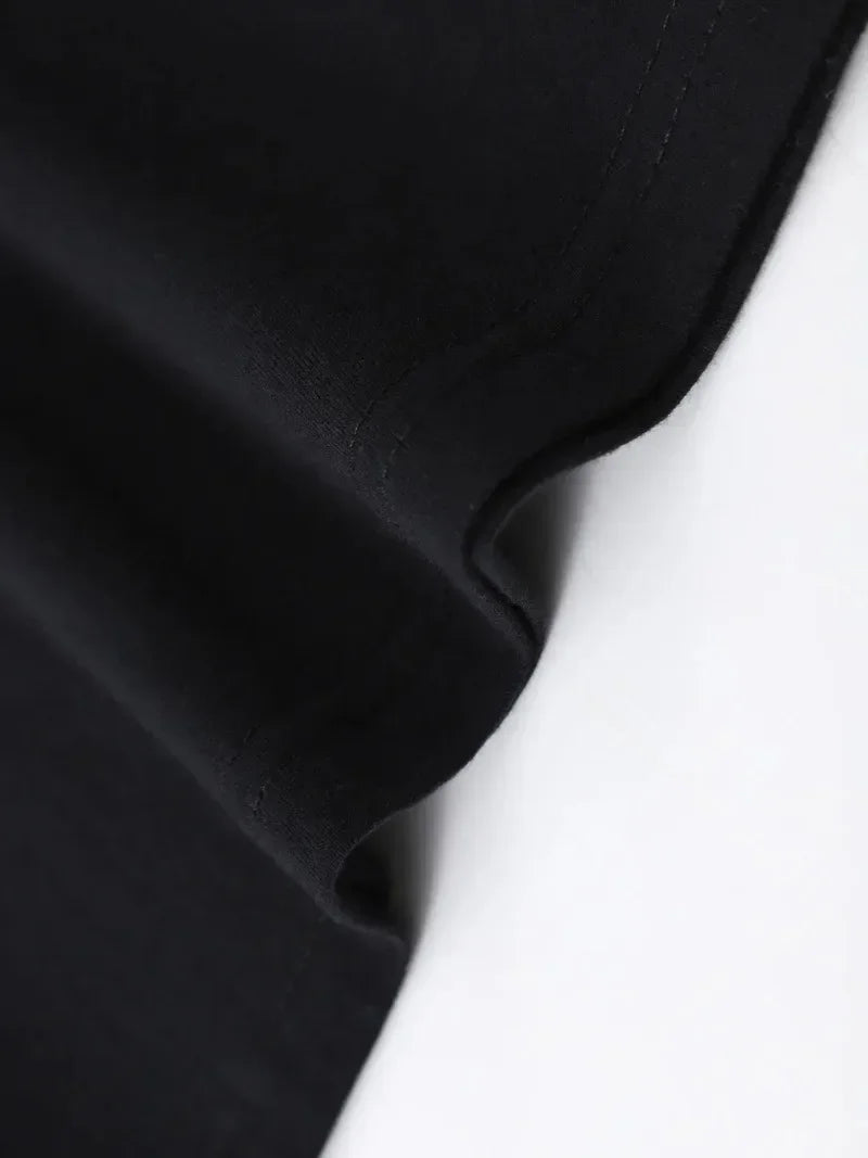 Elastic and Comfortable Solid Color Long-sleeved T-shirt Men's Simple Bottoming Shirt Spring/autumn