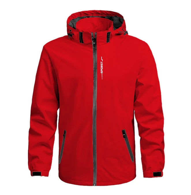 Pop Men Spring And Autumn Men 3-in-1 Casual Jacket Waterproof Sports Versatile Coat Men Baseball Jacket Camping Outdoor Peak Rob