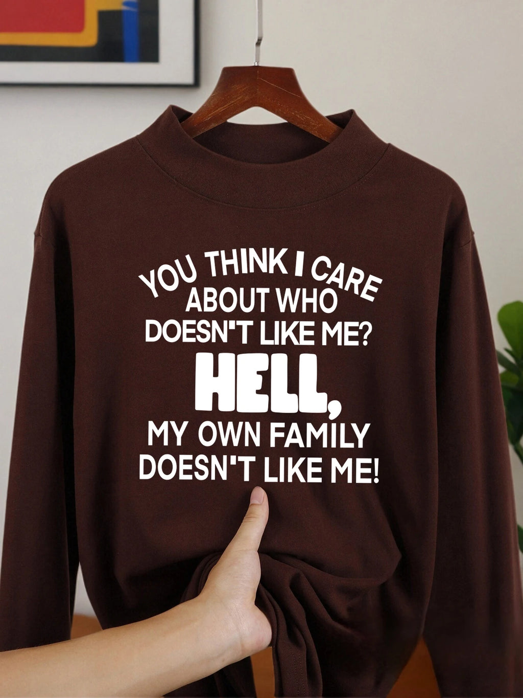 Indifferent To Others' Opinions Funny Prints Man's Long Sleeved Shirt Autumn Casual Clothing Fashion Shirts Middle Collar Tops