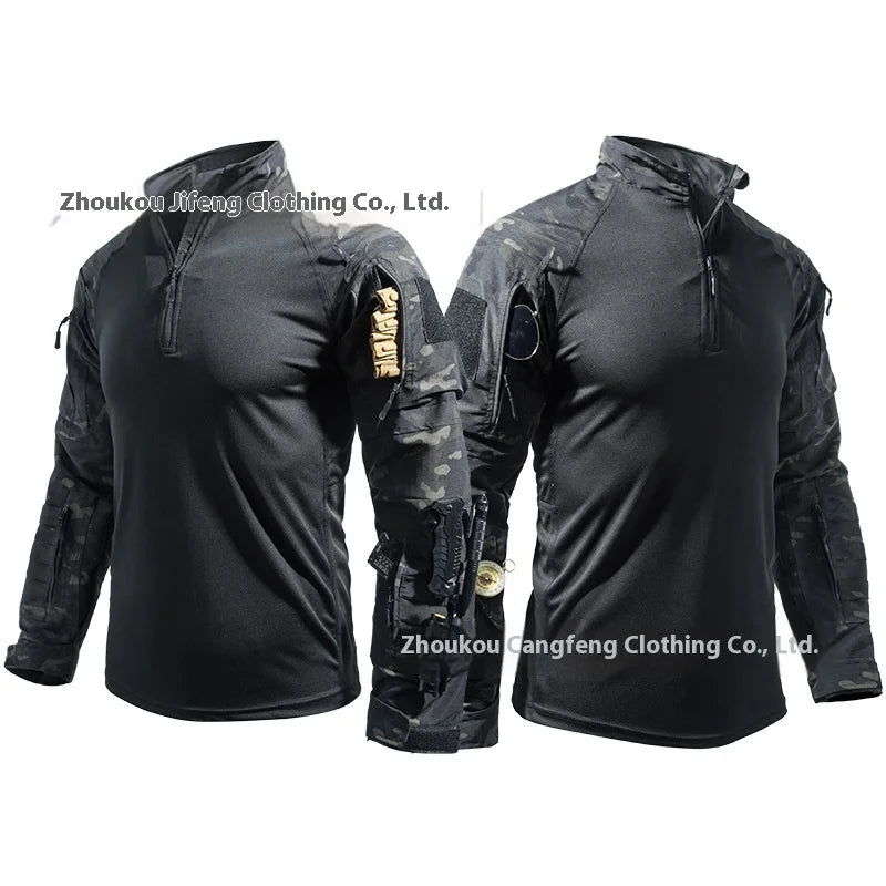 Replica FU Combat Frog Suit Set Stretch Breathable Outdoor Tactical Training Camouflage Uniform