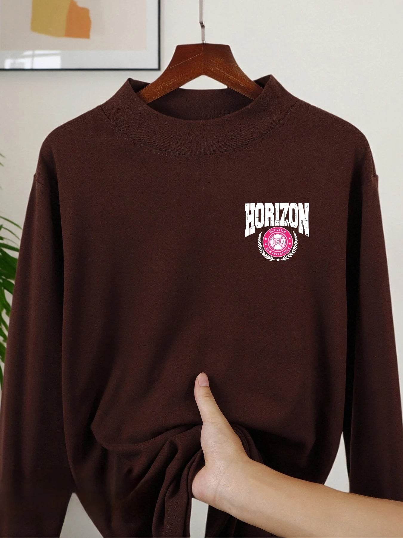 Sport Whar Perfect Limiten Varsity Male Mock Neck Tee Retro Fashion Clothing Autumn Warm Elasticity Top Unisex Soft Long Sleeve