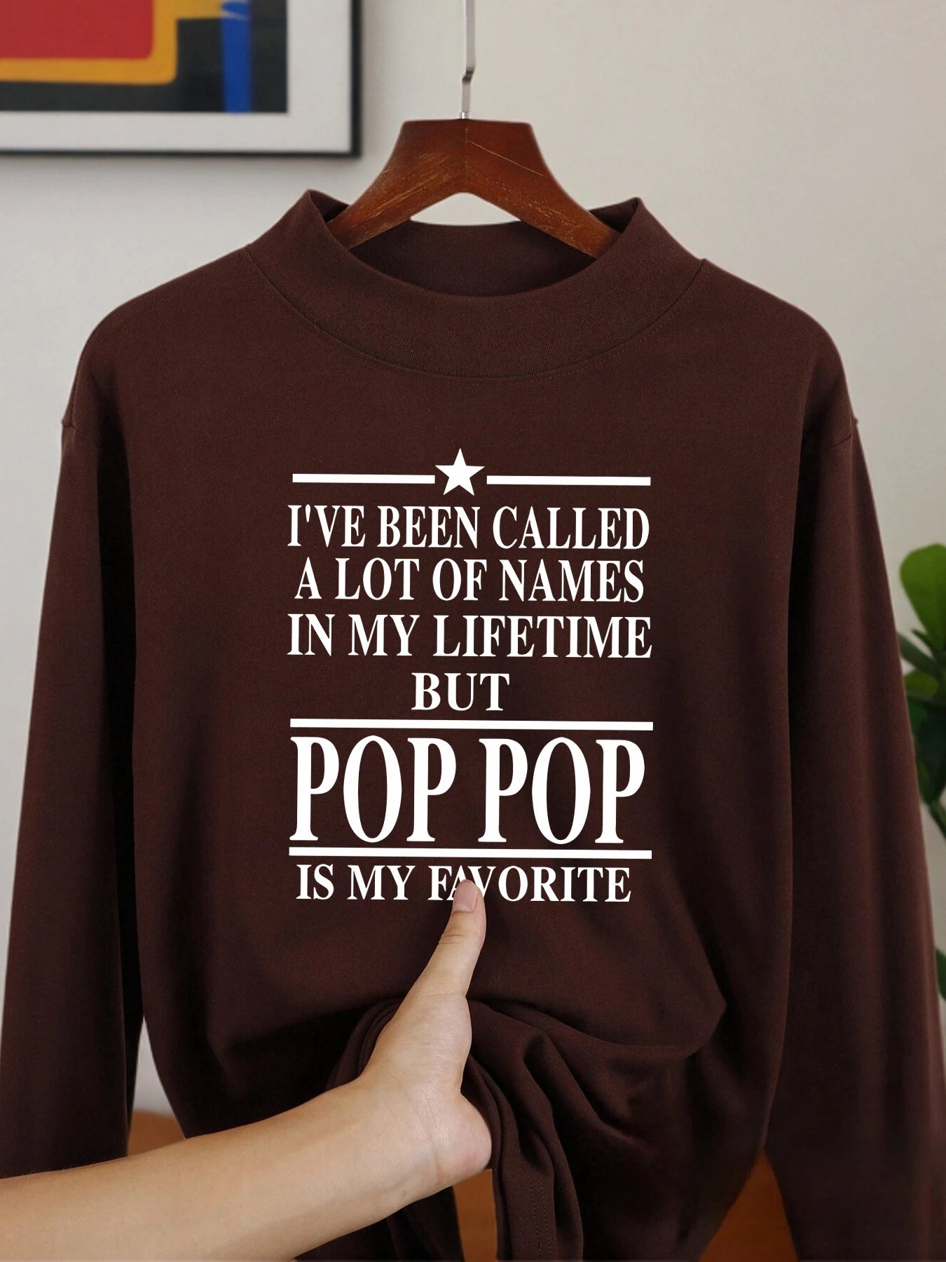 I Like The Word Pop Pop Printing Male Long Sleeved Shirt Soft Winter Tops Autumn Casual Fashion Clothes Warm Thickened Shirts