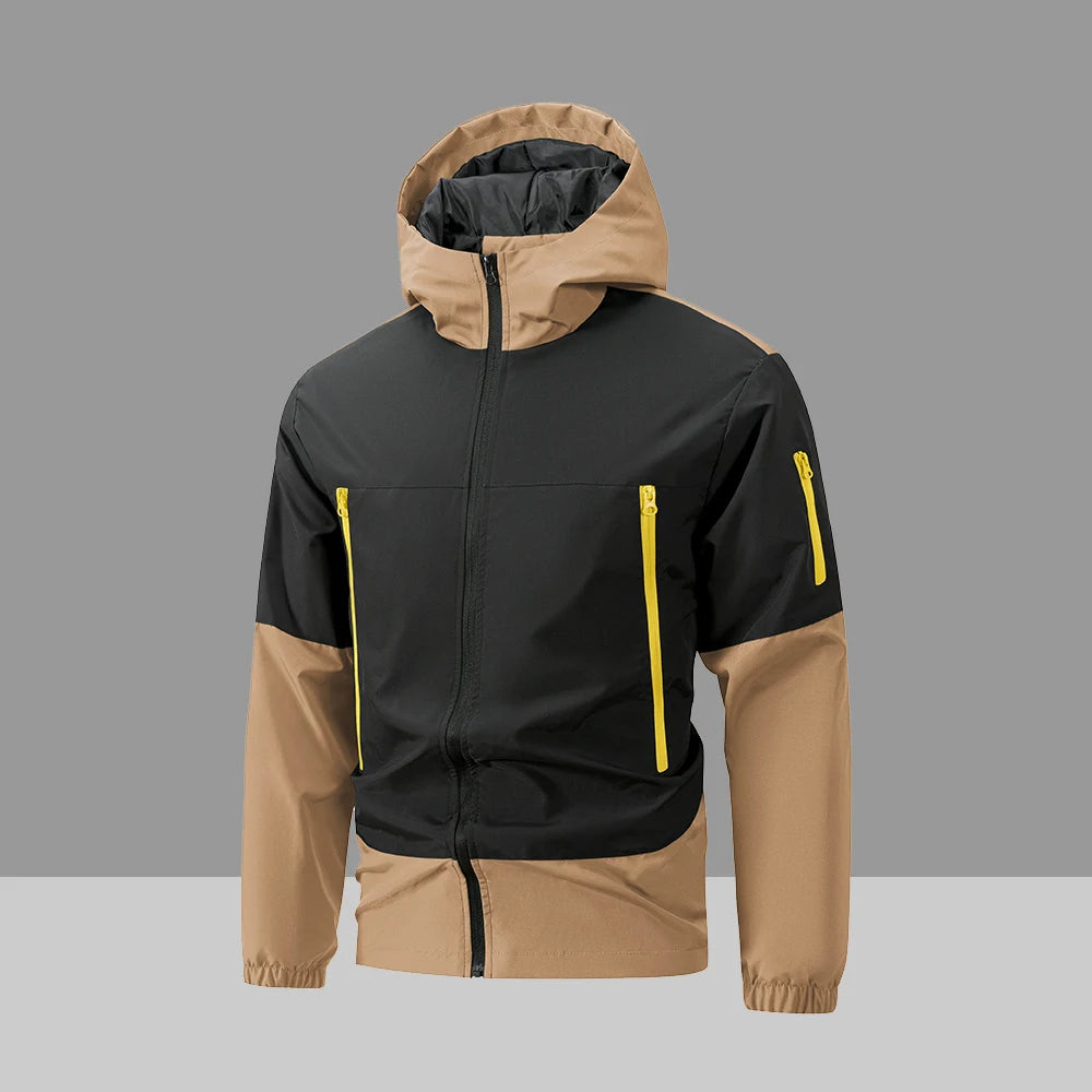 Men's Zip-Up Cardigan Hoodie Windproof and Warm Design Casual and Loose Fit Suitable for Everyday Wear and Outdoor Activities