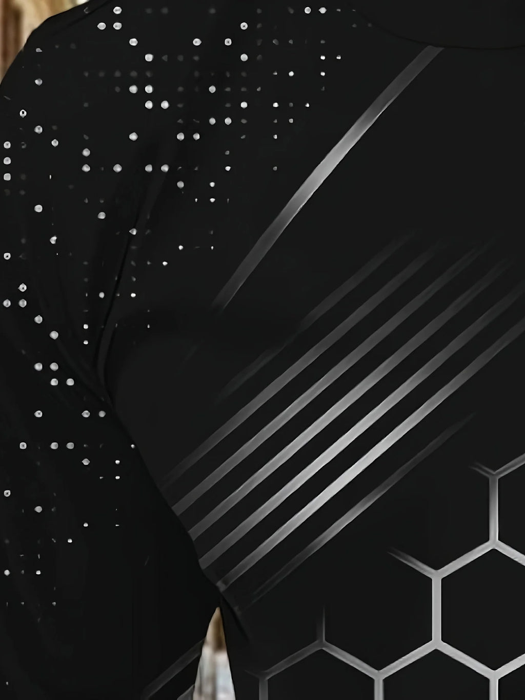 New men's long-sleeved T-shirt for Spring and Autumn 2025 casual roller skating 3D printed street men's wear