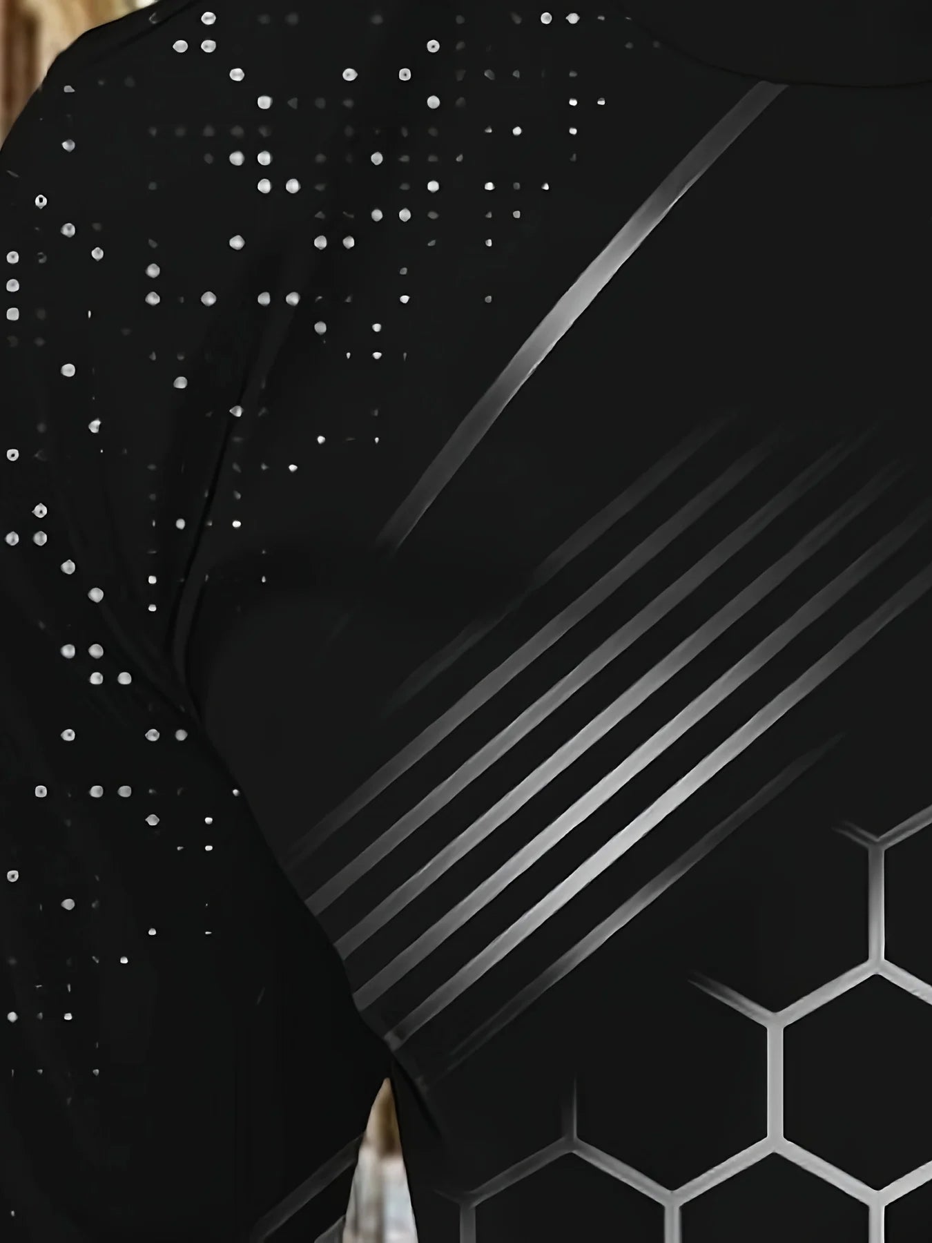 New men's long-sleeved T-shirt for Spring and Autumn 2025 casual roller skating 3D printed street men's wear