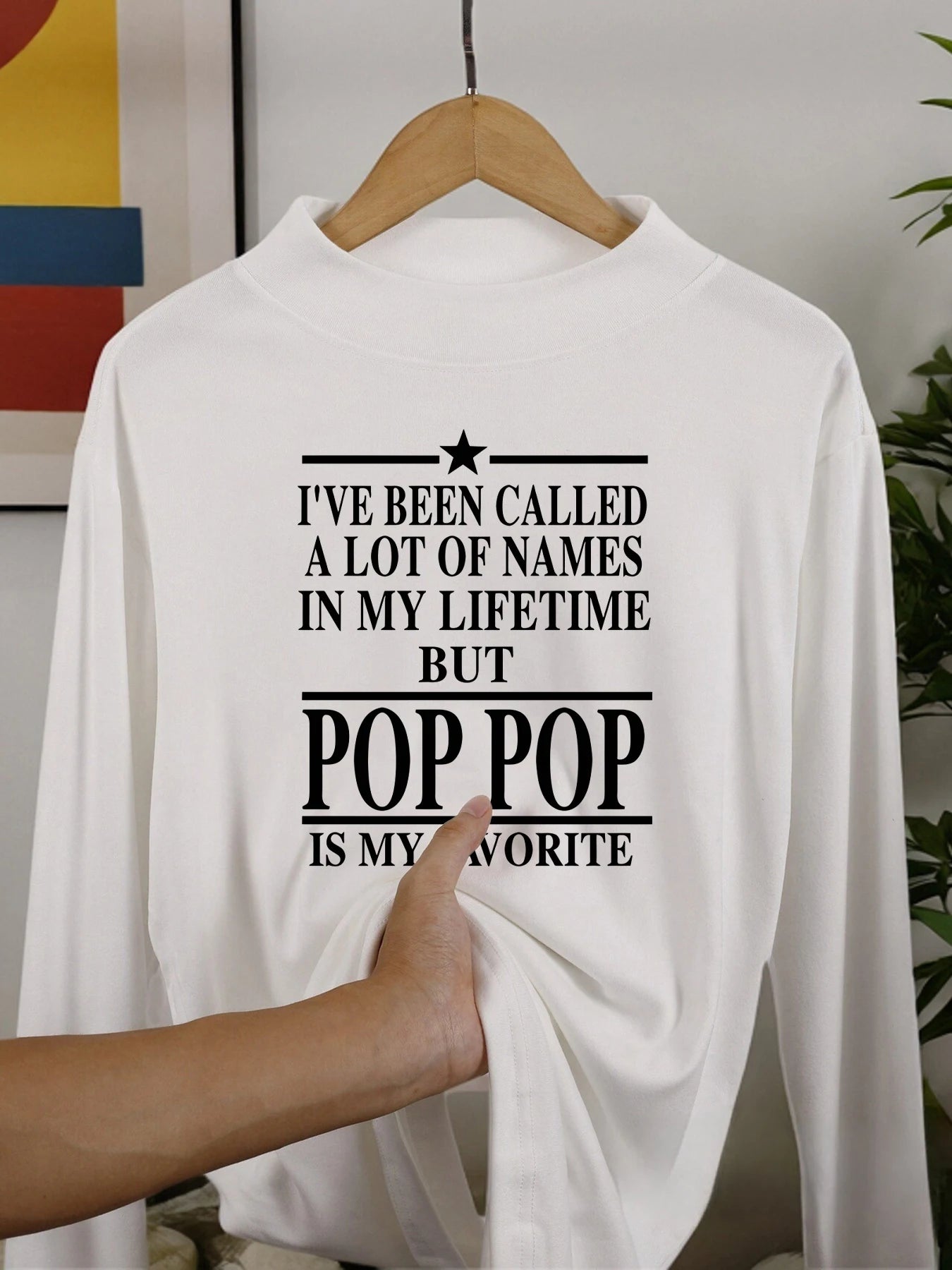 I Like The Word Pop Pop Printing Male Long Sleeved Shirt Soft Winter Tops Autumn Casual Fashion Clothes Warm Thickened Shirts