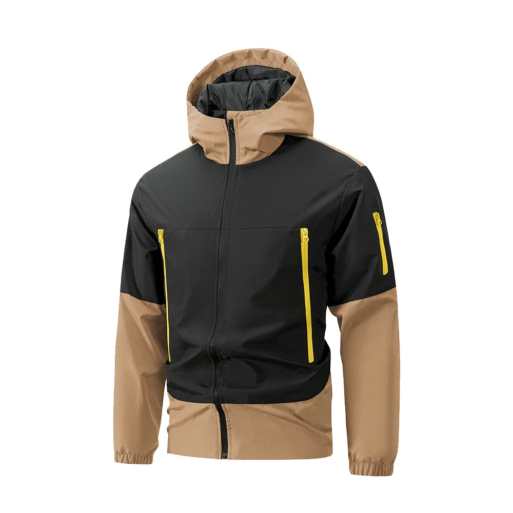 Men's Zip-Up Cardigan Hoodie Windproof and Warm Design Casual and Loose Fit Suitable for Everyday Wear and Outdoor Activities